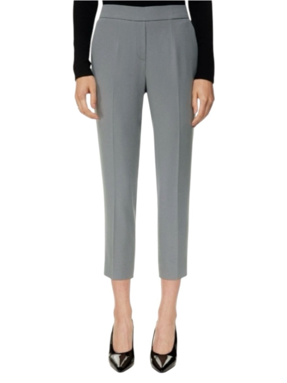 Babaton Pull On Trouser Pants Grey Size 4 Aritzia Crepe Office Minimalist